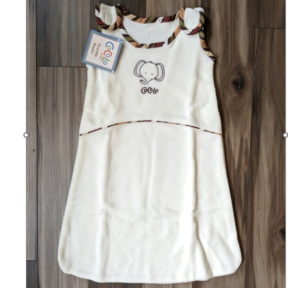VINTAGE NWT CoCaLo Baby Wearable Blanket Elephant Coverall Sleep Sack Ba… - Picture 1 of 6